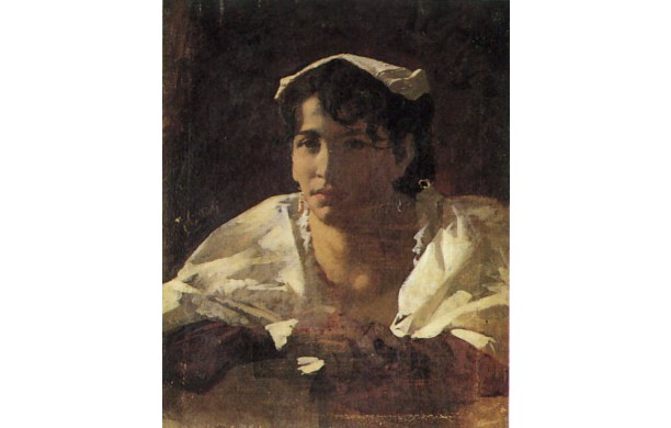 Ciociara con fazzoletto in testa