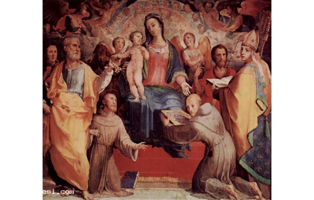 Madonna col Bambino, angeli e santi