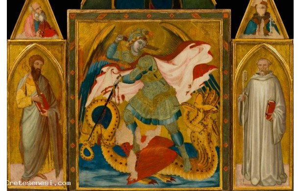 San Michele Arcangelo che uccide il drago con i Santi Benedetto e Bartolomeo