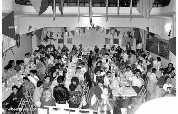 1986 - Panoramica sulla cena della vittoria della Corona