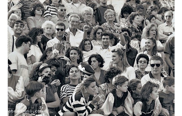 1991 - In tribuna il giorno del palio dei ciuchi
