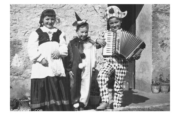 1958 - Carnevale dei bambini - Gruppo di maschere