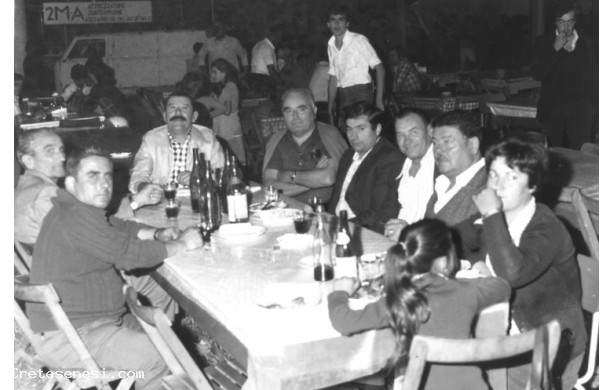 1973 - Cena fra amici alla Mostra Mercato Ascianese