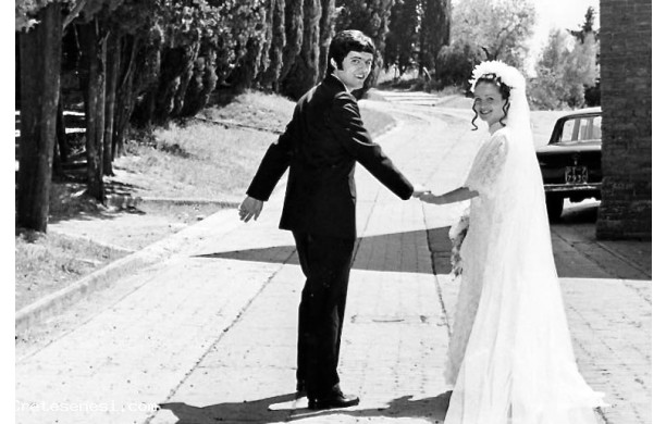 1971, Luned 21 Giugno 1971 - Giorgio e Mirella in fuga dopo la cerimonia