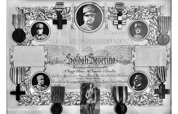 1918 - Benemerenze Militari di Severino Soldati
