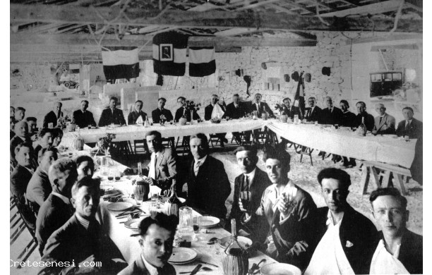 1926 - Pranzo per l'inaugurazione di una nuova cava
