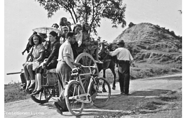 1946, 8 Settenbre - A Monte Oliveto con il barroccio