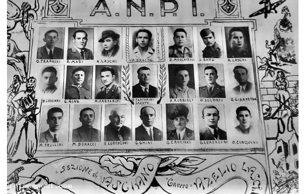 1950 - Stampa ricordo del Gruppo Partigiano Ascianese