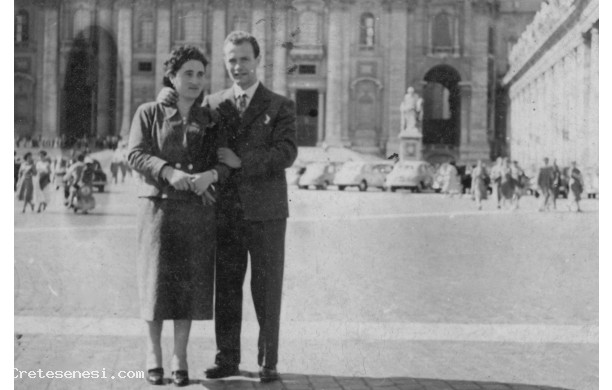 1954, Ottobre - A Roma in viaggio di nozze