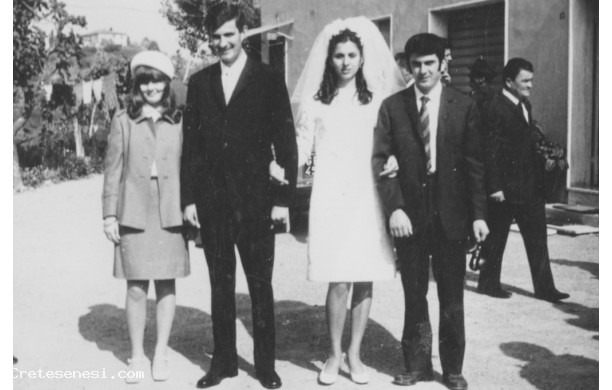 1968, Domenica 13 Ottobre - Giuliana e Anibaldo al matrimonio di Elena