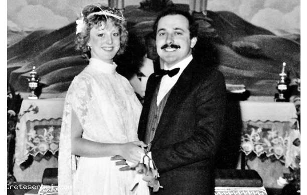 1980 - Anastasia e Luciano, sposi ad Armaiolo il 7 Aprile, Luned di Pasqua