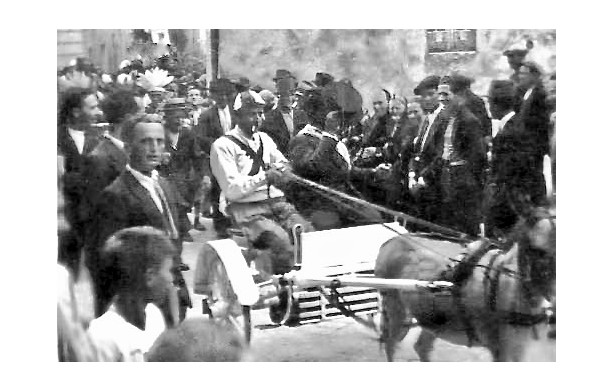 1941 - Feste di Settembre, corsa di calessi trainati da ciuchi