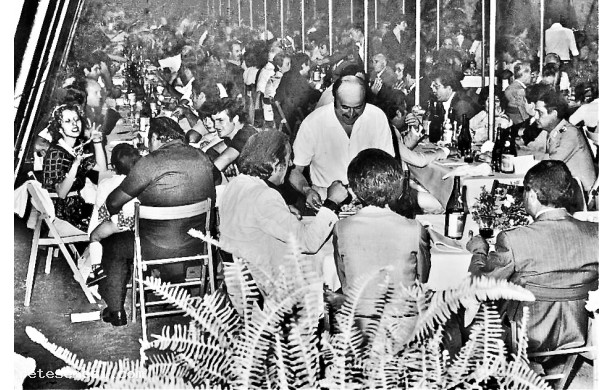1980, Sabato 20 Settembre - Garbo d’Oro, la struttura di supporto per la cena dei Menciaioli