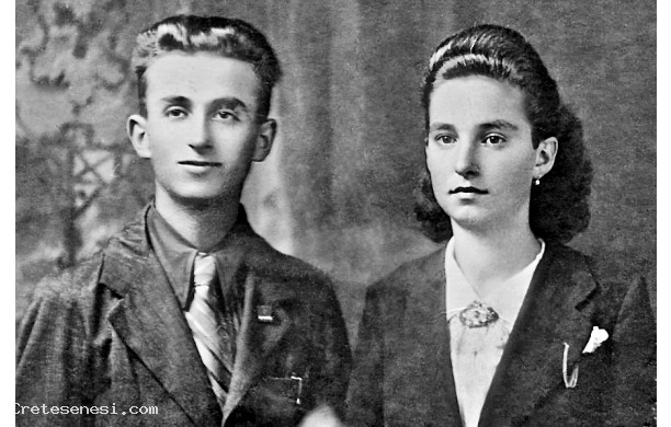 1944, Sabato 25 Novembre - Dino e Bruna, sposi