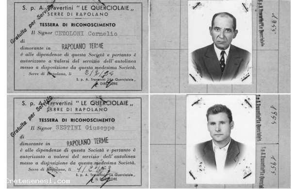 1952-1960 La corriera dei cavatori - Cetoloni Cornelio e Sestini Giuseppe