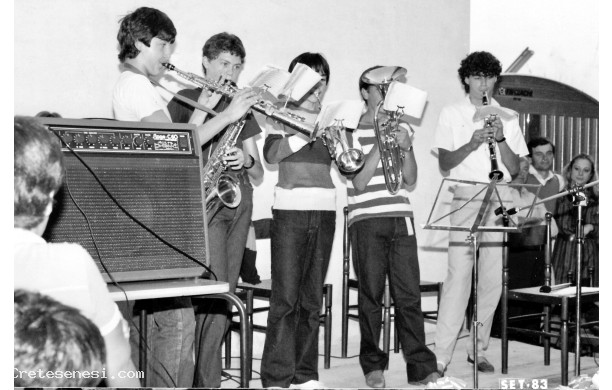 1983, Settembre - Festa degli Anziani alla Stazione: I giovani musicisti
