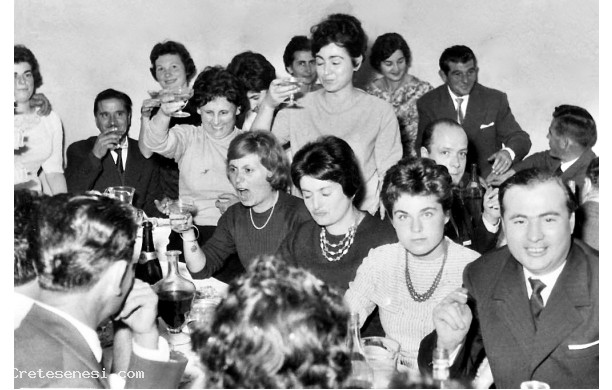 1960, Giovedi 27 Ottobre - Matrimonio a San Marco, immagini del pranzo
