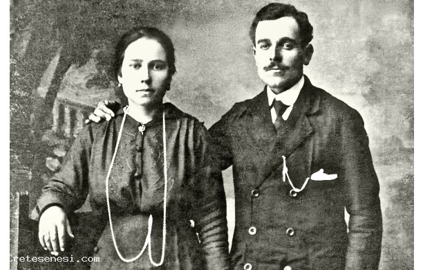 1918 - Ritratto di Olinto e Parisina dopo il matrimonio