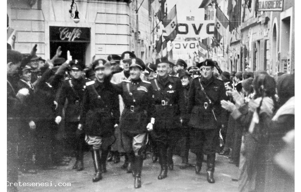 1937, Sabato 27 Novembre - Achille Starace davanti alla Pianella