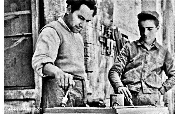 1956? - Falegname al lavoro in Sant'Agostino