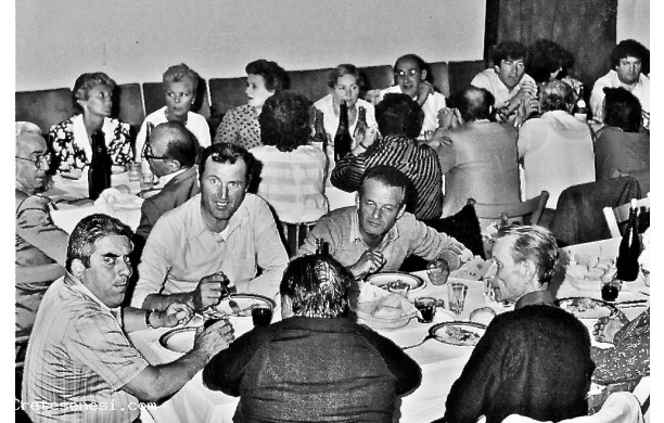 1984, Settembre - Cena dei Menciaioli, gente della Banda in prima fila