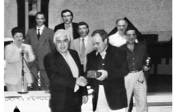 2001- Festa del Donatore: Ancora un premio per Franco a quota 75