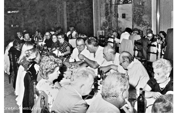1987 - Cena dei Menciaioli, la tavolata di sinistra