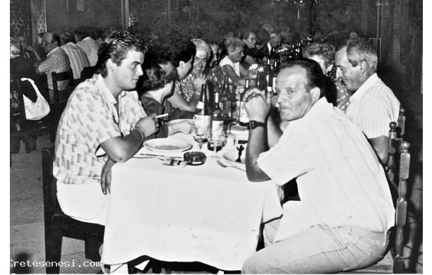 1987 - Cena dei Menciaioli, due generazioni della Pro Loco in primo piano