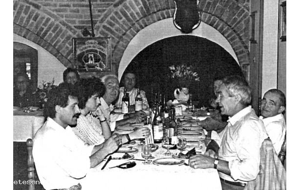 1986, Giugno - I Magini e i Maraghini a pranzo al Ristorante La Torre