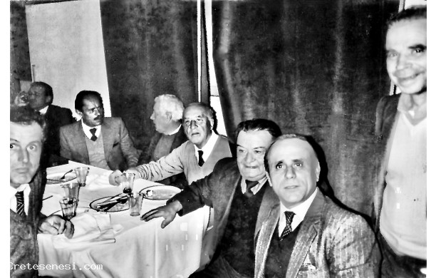 1986 - Bazzino festeggia con gli amici i 50 anni da musicante nella Banda