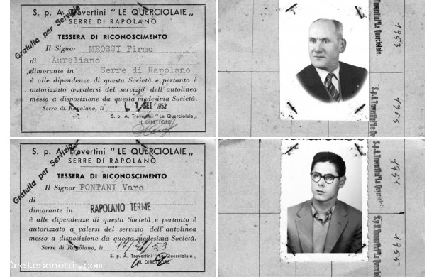 1952-1960 La corriera dei cavatori - Meossi Firmo e Fontani Varo