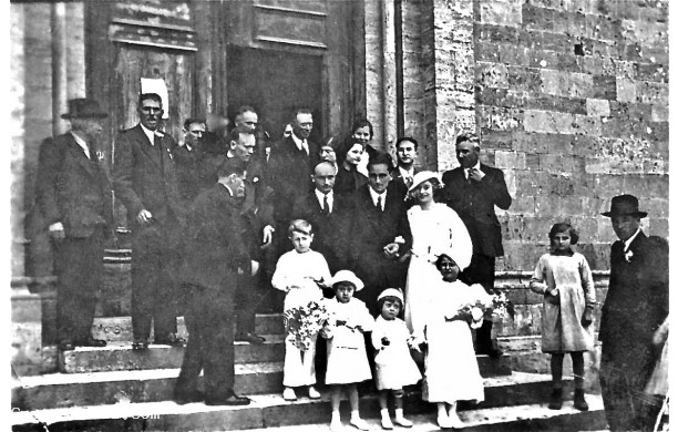 1936, gioved 16 Aprile - Alpis e Pierina, sposi