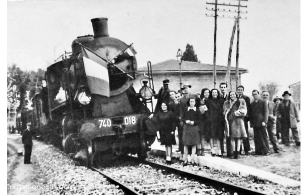 1948 - Rientra in funzione la ferrovia Siena - Chiusi