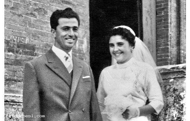 1955 - Giuliano e Graziella, sposi a Sant'Agostino