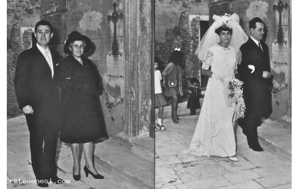 1967 ? - Sonia e Sandro, verso la chiesa con i genitori