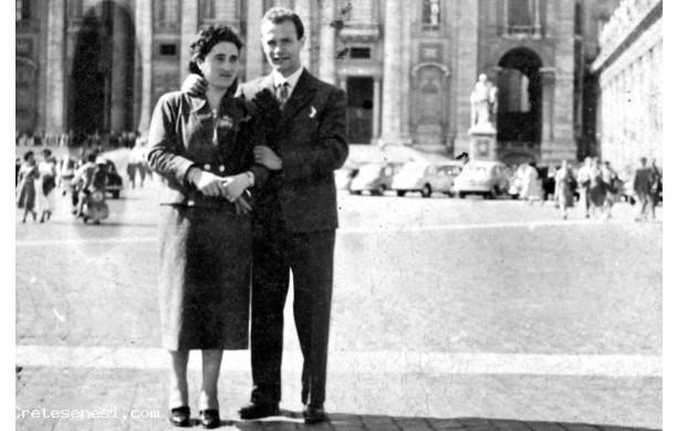 1954, Ottobre - A Roma in viaggio di nozze