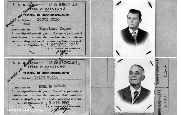 1952-1960 La corriera dei cavatori - Bonci Ezio e Valli Nello