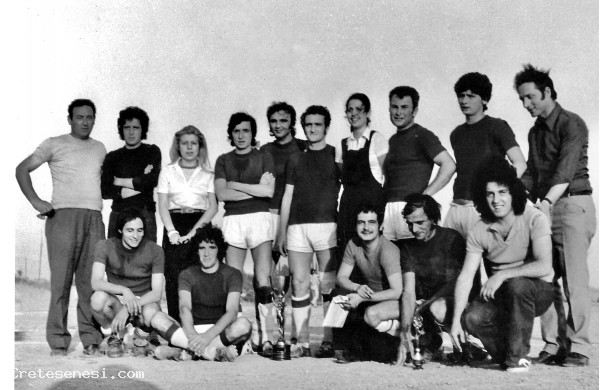 1971- La Formazione della Fiaschetteria Bacconi al Torneo della Pievina