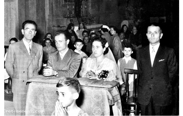 1954, Sabato 2 Ottobre - Matrimonio Trapassi - Lucatti in Sant'Agostino