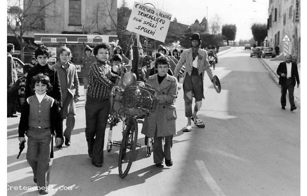 1977 - La scenetta del Troccolone per annunciare il Carnevale