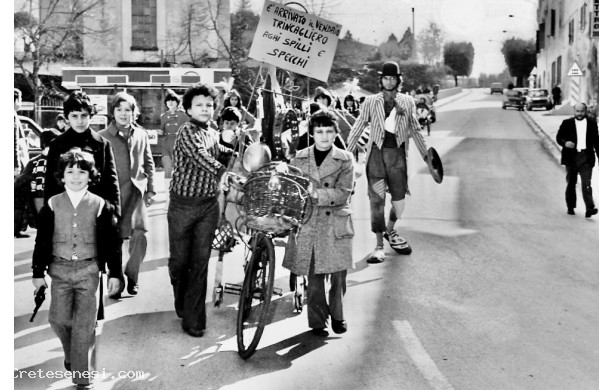 1977 - La scenetta del Troccolone per annunciare il Carnevale