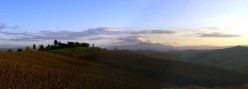Campagna invernale vicino a San Giovanni d'Asso