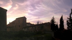 Vista panoramica al tramonto da sud-ovest