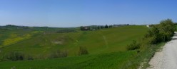 Dalla strada bianca guardando a nord