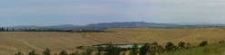 Il laghetto con Monte Luco sullo sfondo
