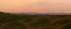 Tramonto con Siena sullo sfondo
