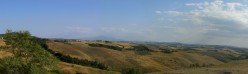 Campi di grano da mietere guardando a sud ovest