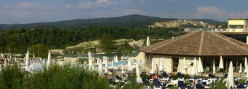 Le terme con Rapolano sullo sfondo