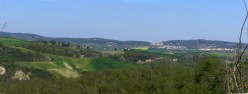 Le crete in direzione di Serre di Rapolano