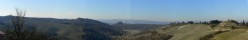Vista della val d'Arbia dalla Campana